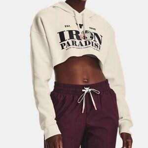 Under Armour Project Rock Cropped Fleece Hoodie